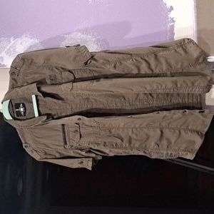 Olive shirt/dress short